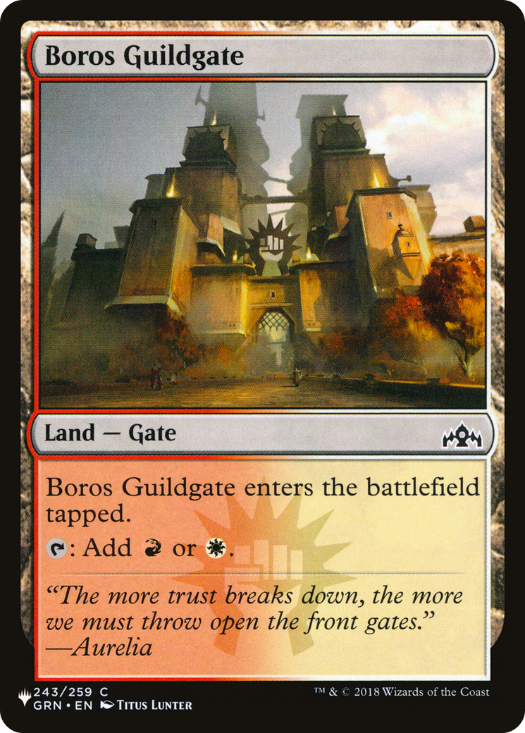 Boros Guildgate [The List] | Tabernacle Games