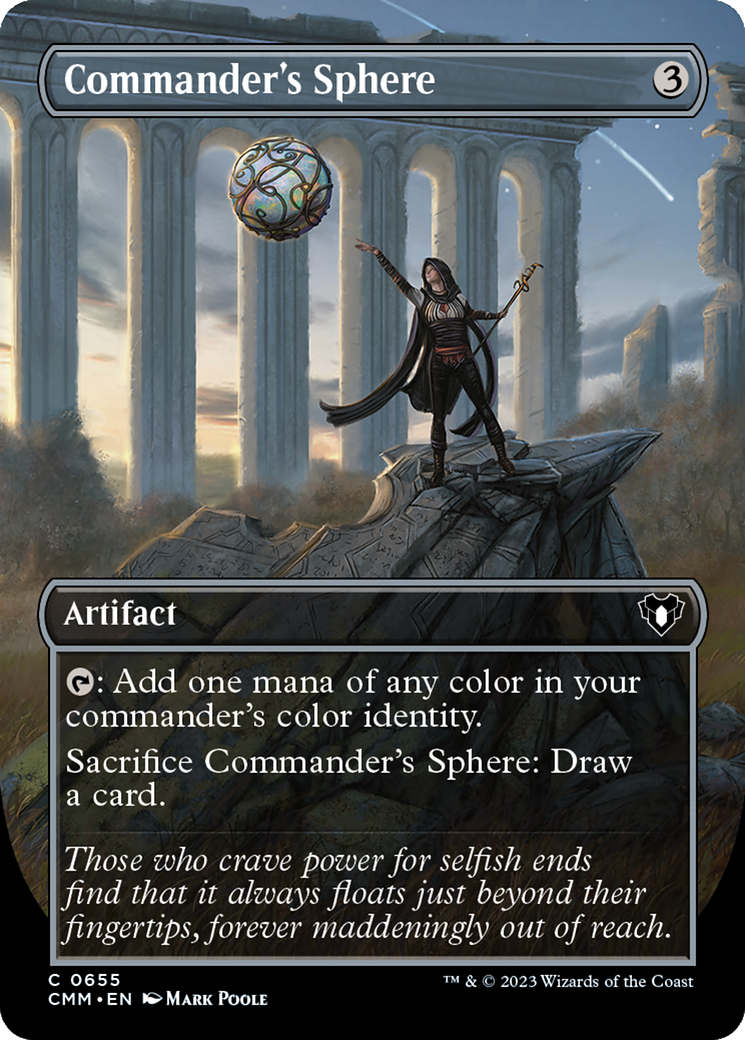 Commander's Sphere (Borderless Alternate Art) [Commander Masters] | Tabernacle Games