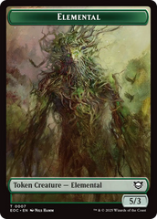Beast (0006) // Elemental (0007) Double-Sided Token [Edge of Eternities Commander Tokens] | Tabernacle Games