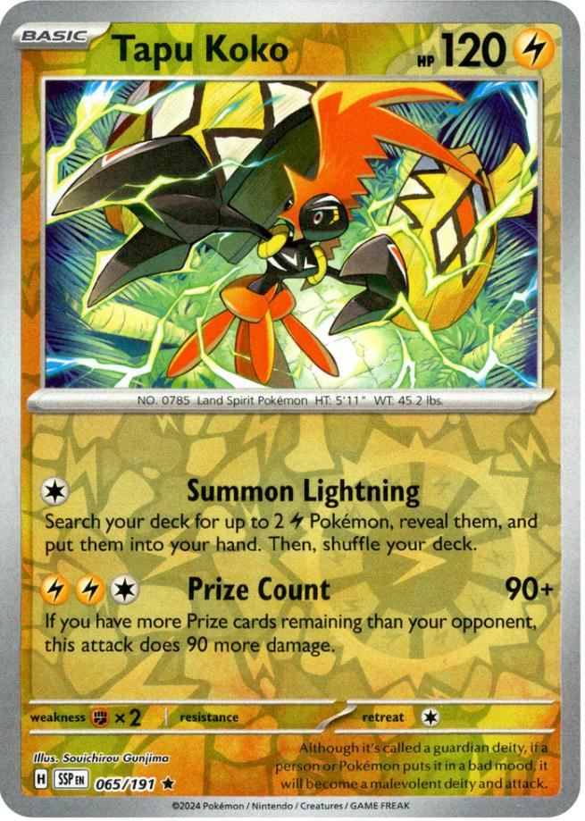 Tapu Koko (065/191) [Scarlet & Violet: Surging Sparks] | Tabernacle Games