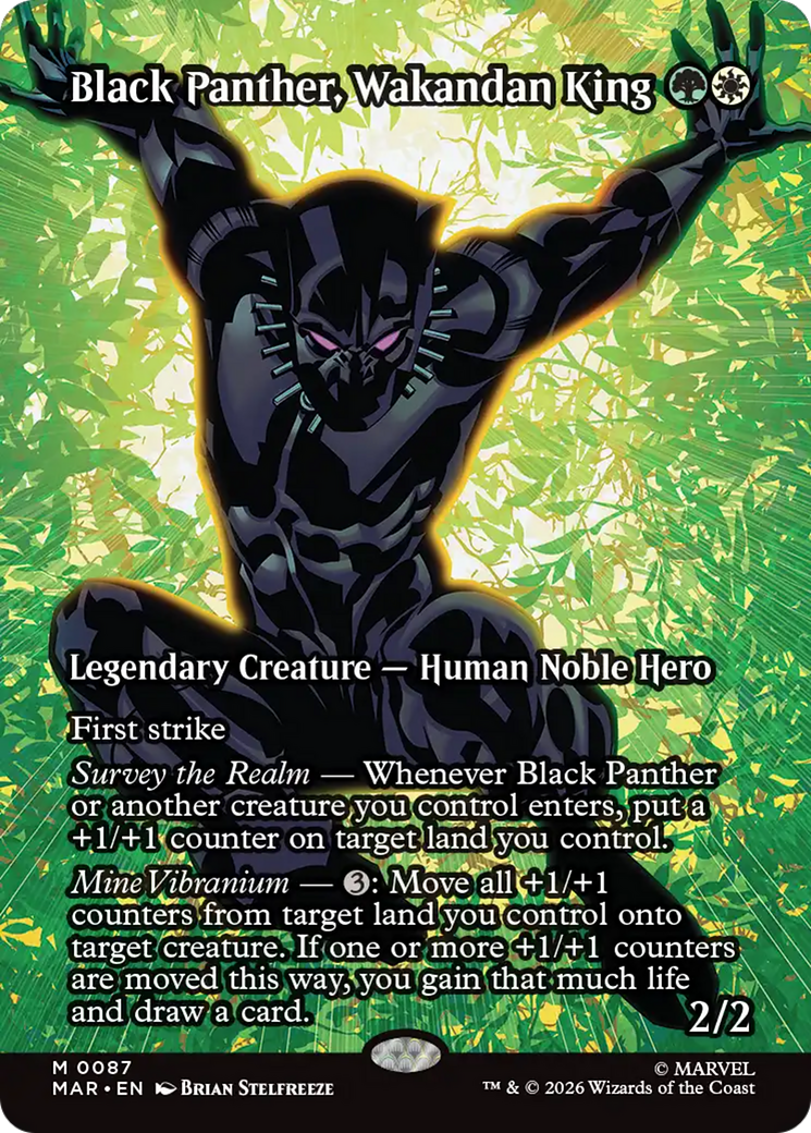Black Panther, Wakandan King (Borderless) [Marvel Universe: Eternal-Legal] | Tabernacle Games