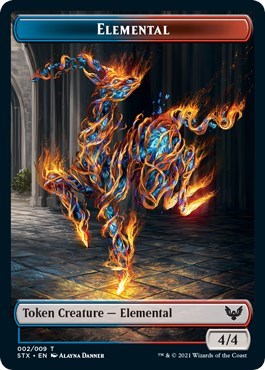 Elemental // Pest Double-Sided Token [Strixhaven: School of Mages Tokens] | Tabernacle Games