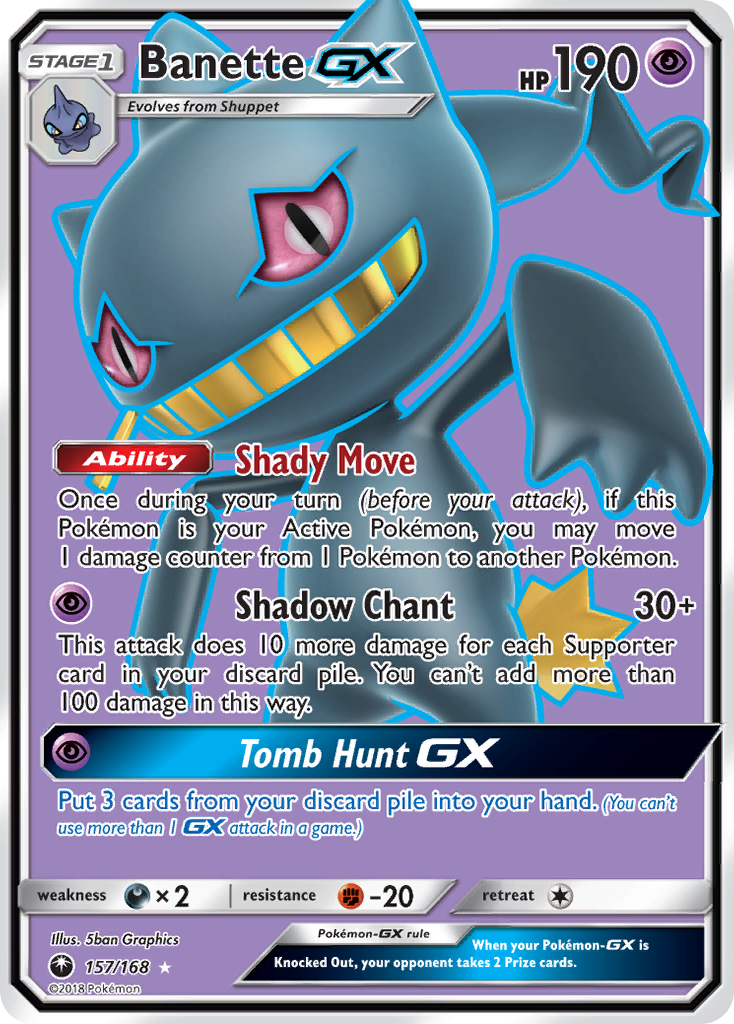 Banette GX (157/168) [Sun & Moon: Celestial Storm] | Tabernacle Games