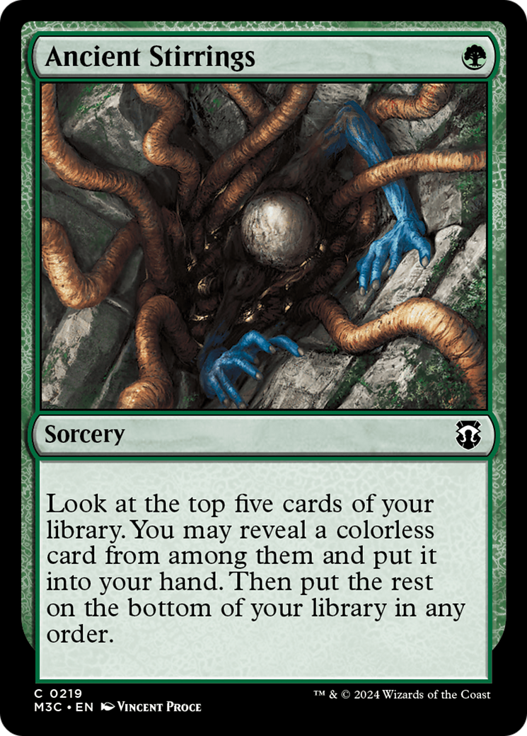 Ancient Stirrings (Ripple Foil) [Modern Horizons 3 Commander] | Tabernacle Games