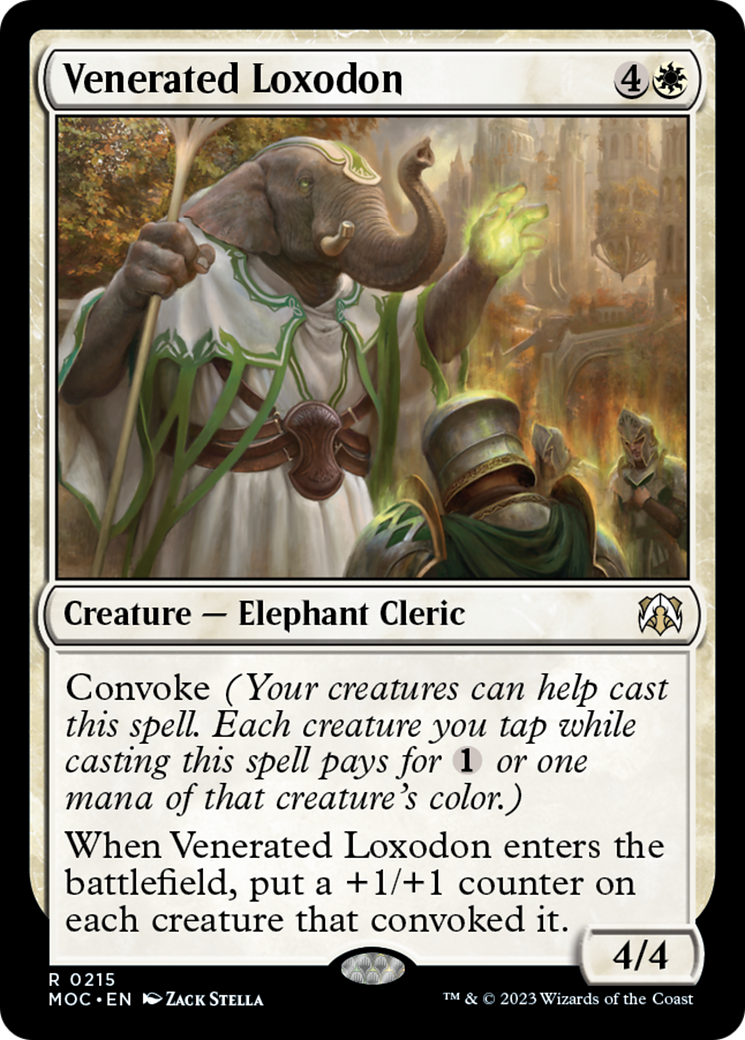 Venerated Loxodon [March of the Machine Commander] | Tabernacle Games