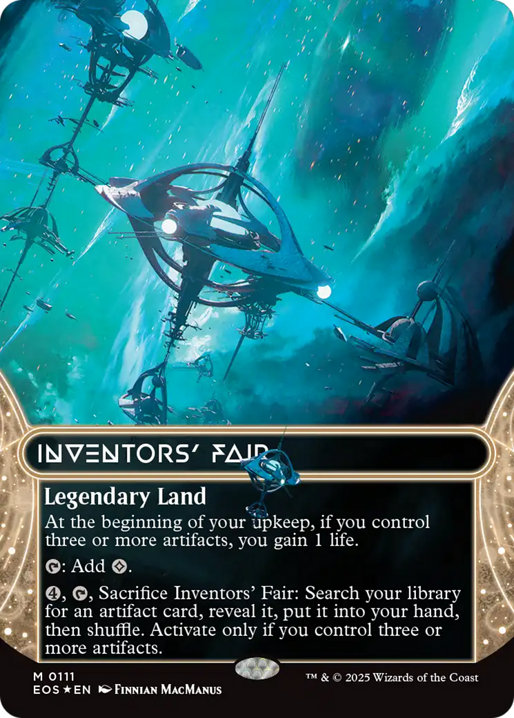 Inventors' Fair (0111) (Borderless) (Galaxy Foil) [Edge of Eternities: Stellar Sights] | Tabernacle Games