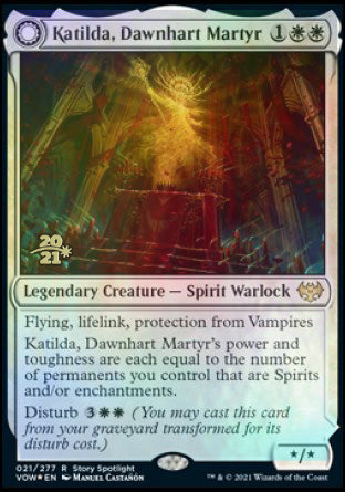 Katilda, Dawnhart Martyr // Katilda's Rising Dawn [Innistrad: Crimson Vow Prerelease Promos] | Tabernacle Games