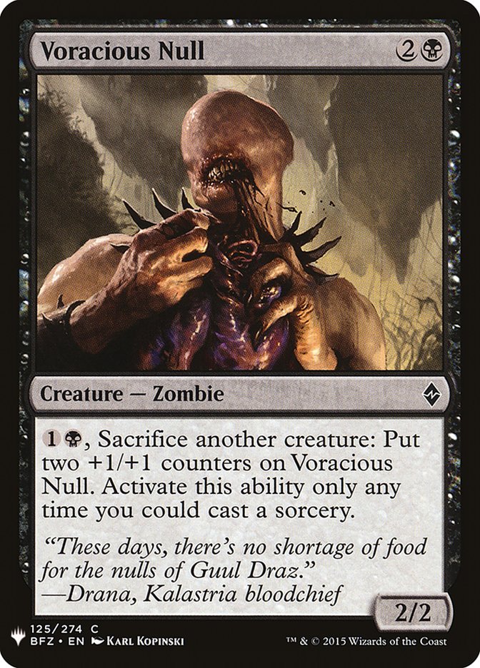 Voracious Null [Mystery Booster] | Tabernacle Games