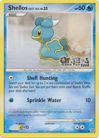 Shellos East Sea (106/132) (Origins Game Fair 2008) [Nintendo: Black Star Promos] | Tabernacle Games
