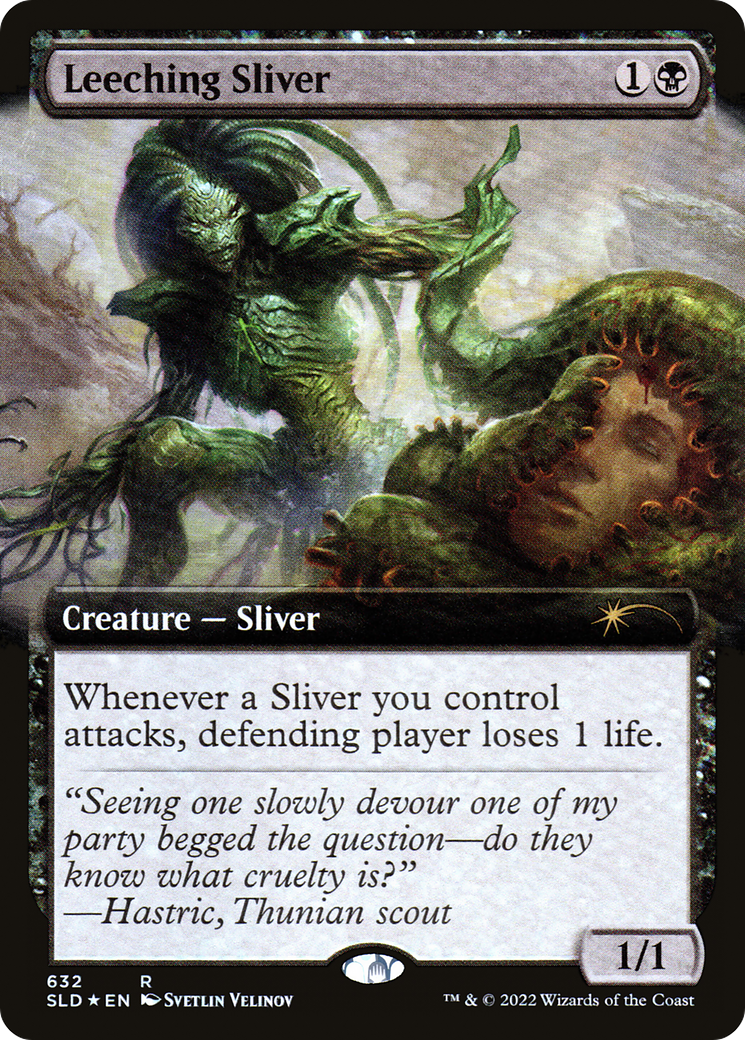 Leeching Sliver (Extended Art) [Secret Lair Drop Promos] | Tabernacle Games