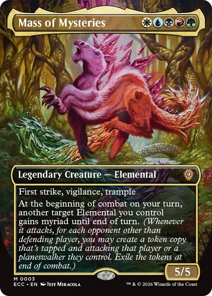 Mass of Mysteries (Borderless) [Lorwyn Eclipsed Commander] | Tabernacle Games