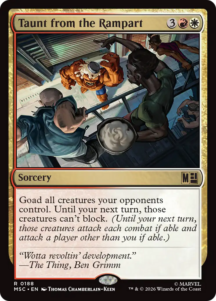 Taunt from the Rampart [Marvel Super Heroes Commander] | Tabernacle Games