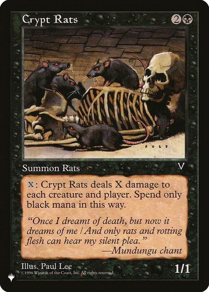 Crypt Rats [The List] | Tabernacle Games