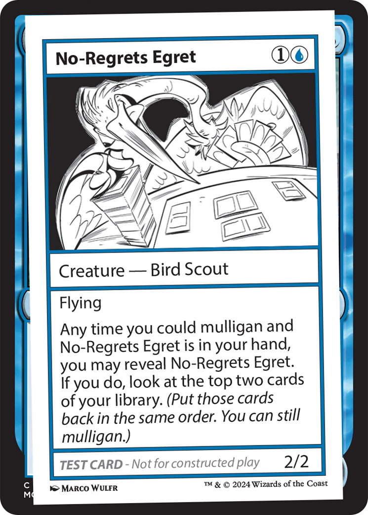 No-Regrets Egret [Mystery Booster 2 Playtest Cards] | Tabernacle Games