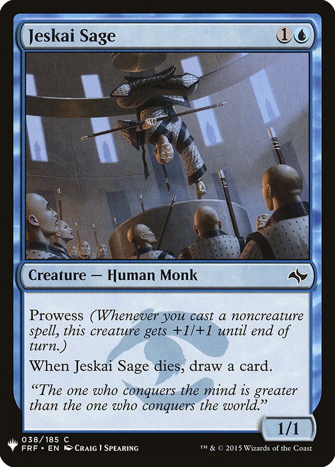 Jeskai Sage [Mystery Booster] | Tabernacle Games