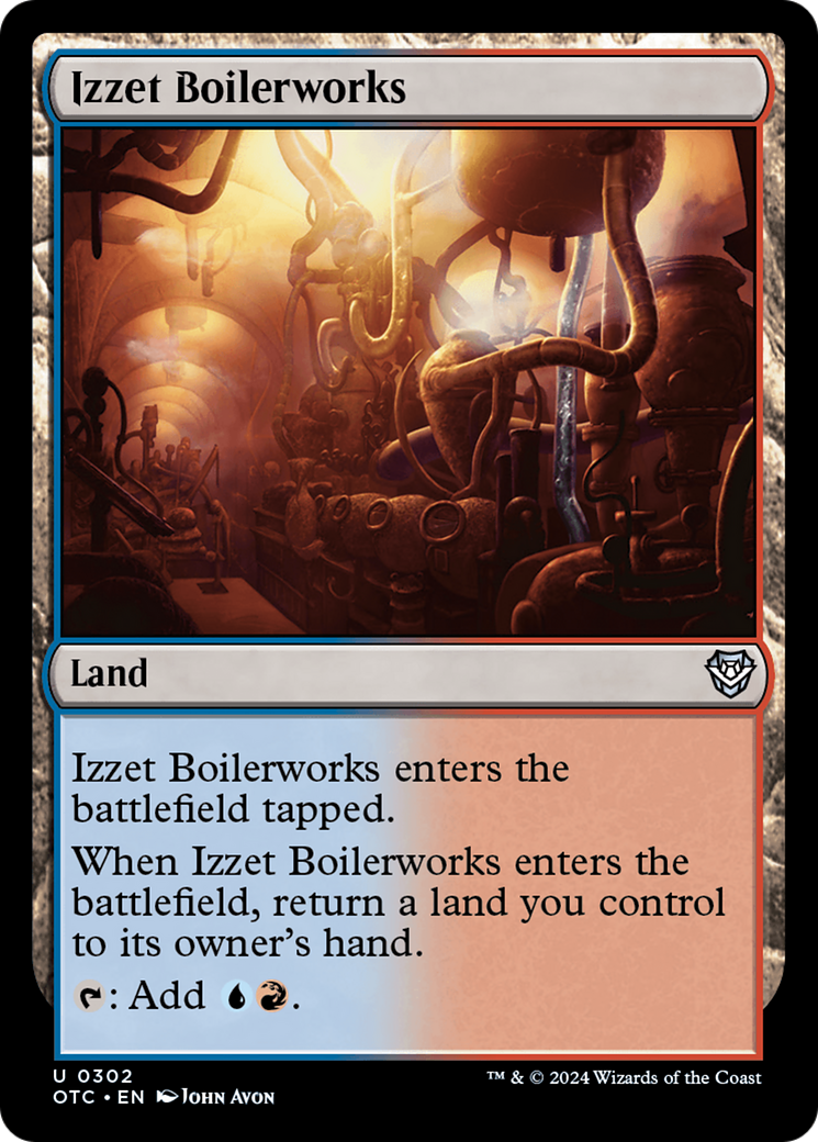 Izzet Boilerworks [Outlaws of Thunder Junction Commander] | Tabernacle Games