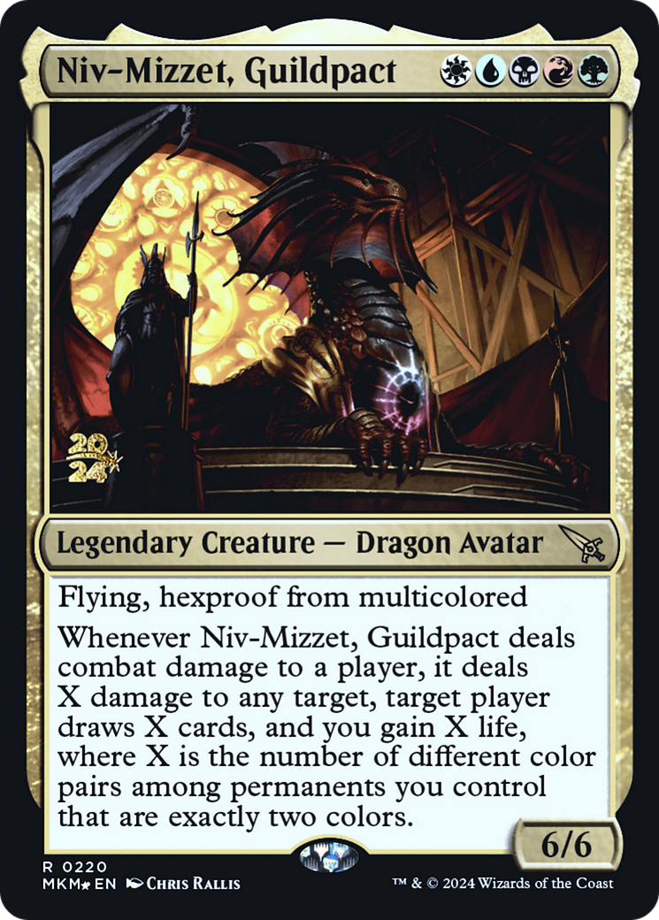 Niv-Mizzet, Guildpact [Murders at Karlov Manor Prerelease Promos] | Tabernacle Games