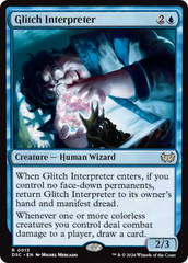 Glitch Interpreter (Extended Art) [Duskmourn: House of Horror Commander] | Tabernacle Games