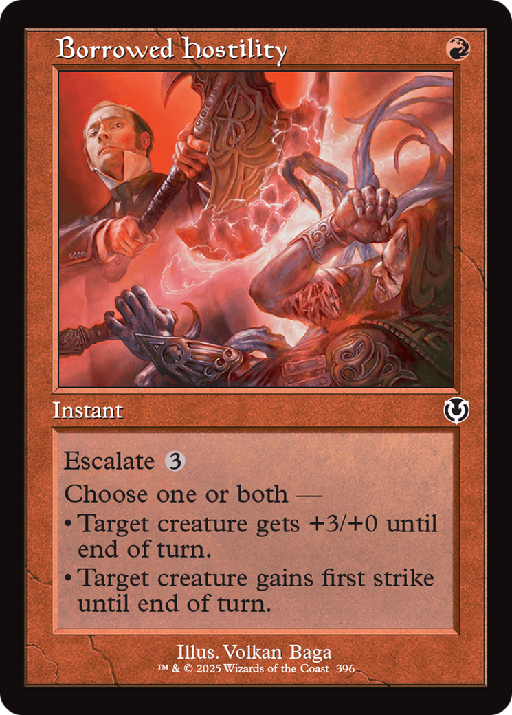 Borrowed Hostility (Retro Frame) [Innistrad Remastered] | Tabernacle Games