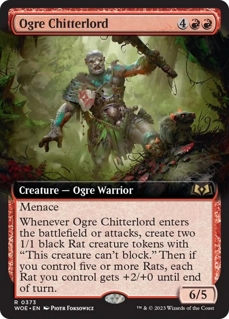 Ogre Chitterlord (Extended Art) [Wilds of Eldraine] | Tabernacle Games
