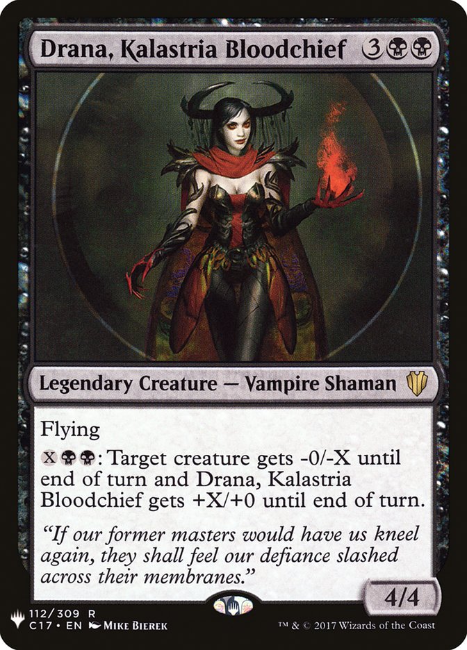 Drana, Kalastria Bloodchief [The List] | Tabernacle Games