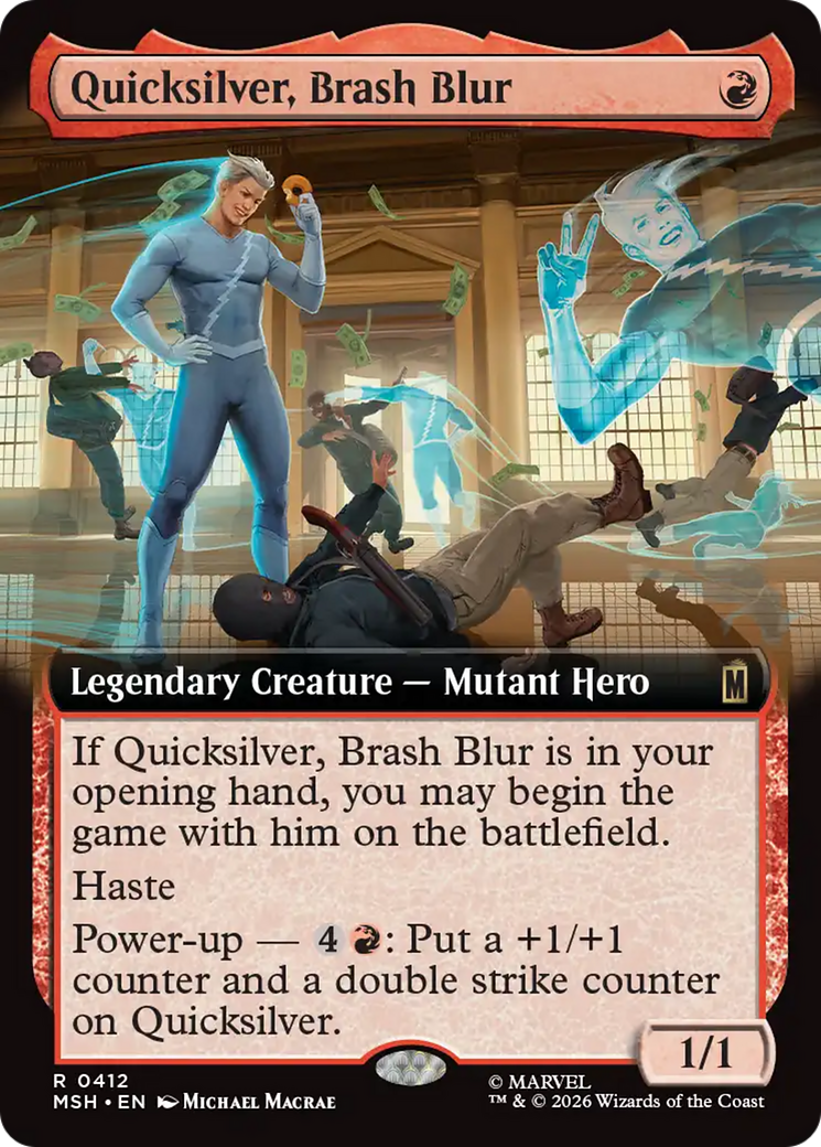 Quicksilver, Brash Blur (Extended Art) [Marvel Super Heroes] | Tabernacle Games