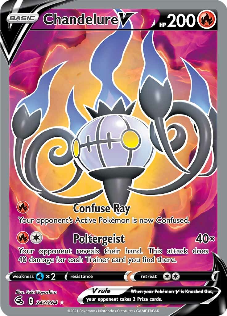 Chandelure V (247/264) [Sword & Shield: Fusion Strike] | Tabernacle Games