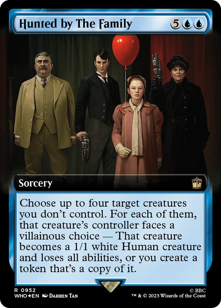 Hunted by The Family (Extended Art) (Surge Foil) [Doctor Who] | Tabernacle Games