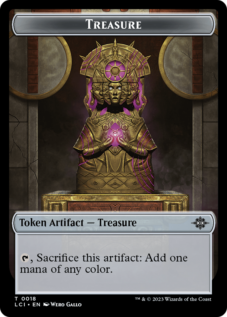 Treasure (0018) // Gnome Soldier Double-Sided Token [The Lost Caverns of Ixalan Tokens] | Tabernacle Games