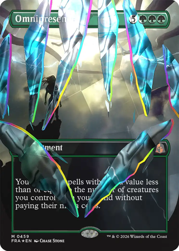 Omnipresence (Borderless) (Facet Foil) (0459) [Reality Fracture] | Tabernacle Games