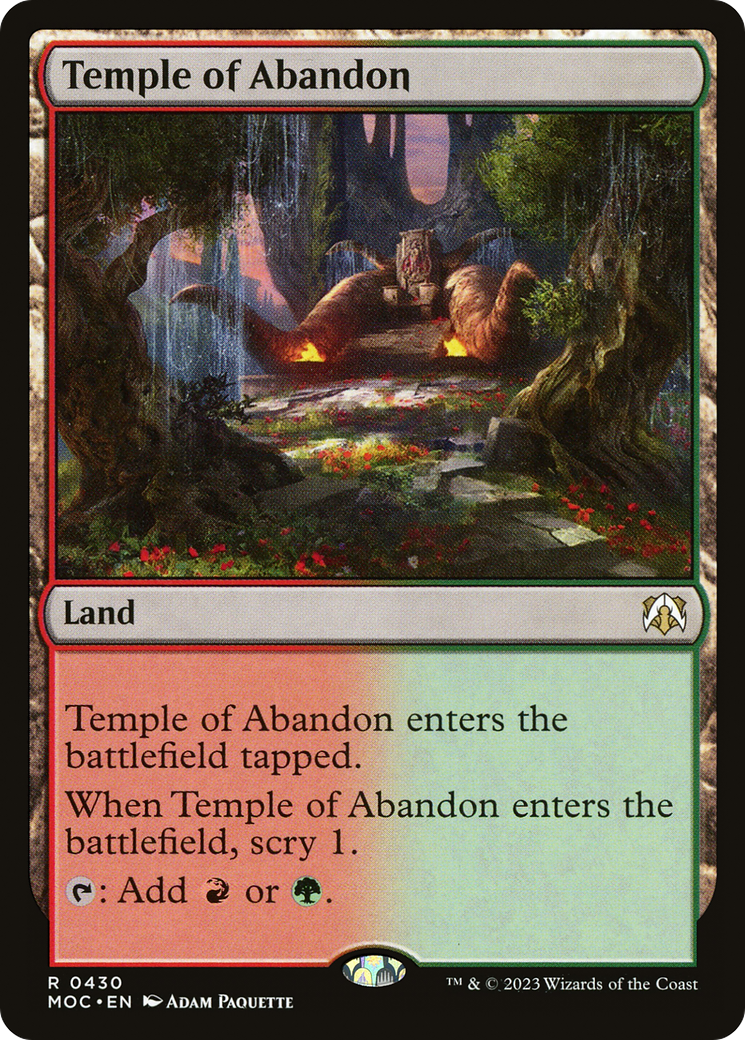 Temple of Abandon [March of the Machine Commander] | Tabernacle Games