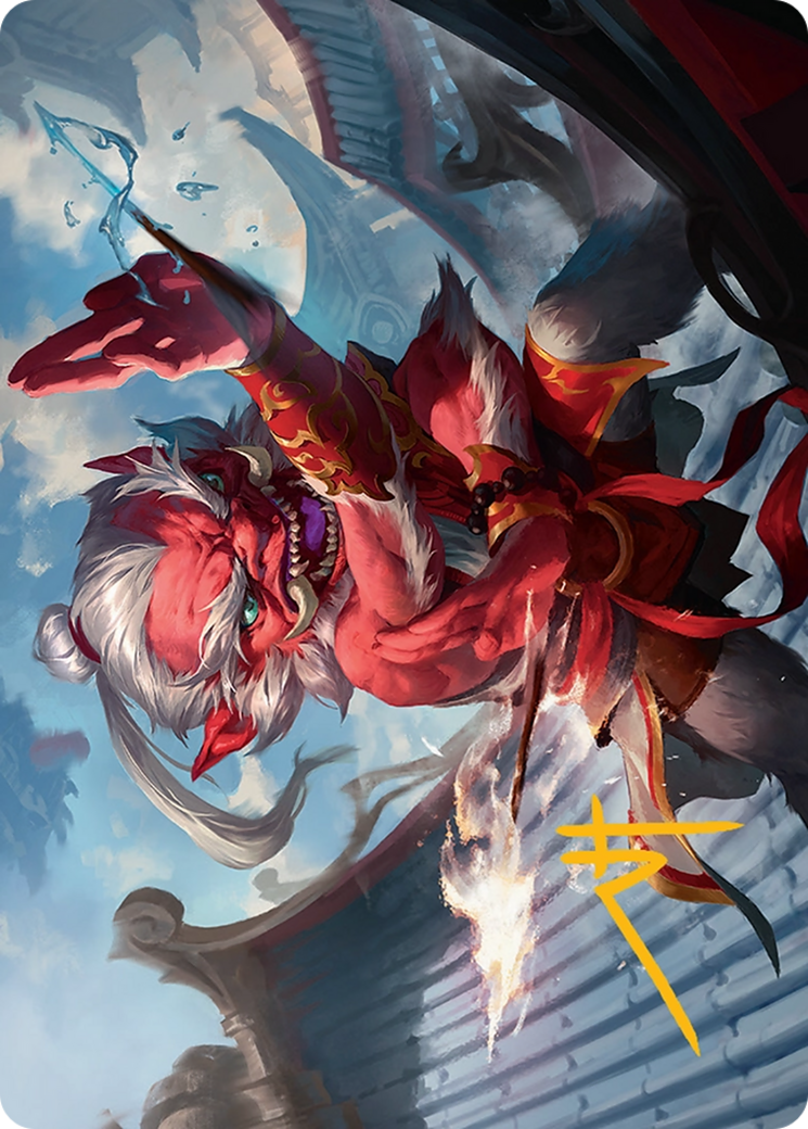 Devoted Duelist Art Card (15/54) [Tarkir: Dragonstorm Art Series] | Tabernacle Games