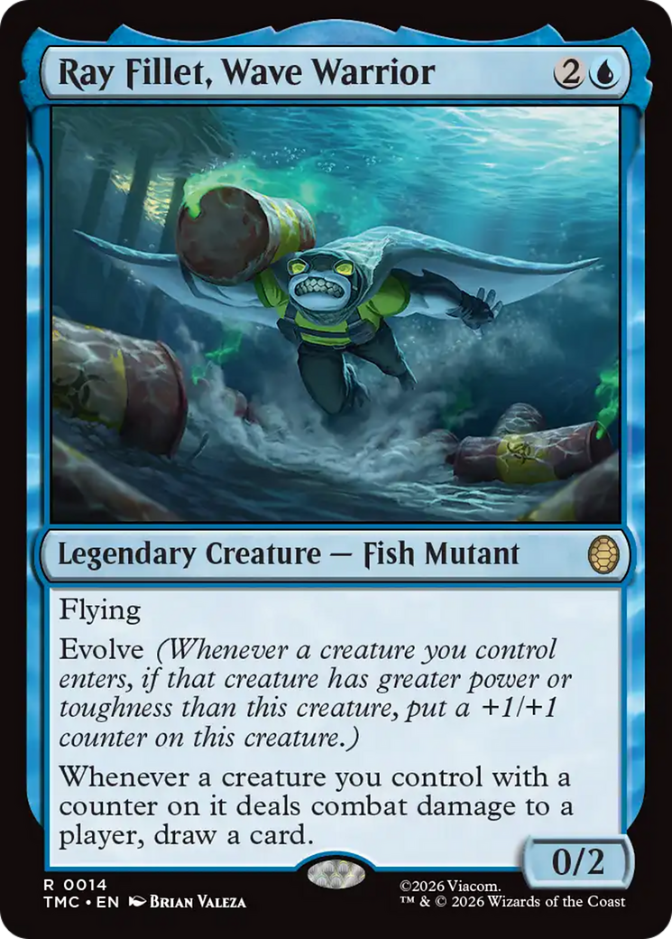 Ray Fillet, Wave Warrior [Teenage Mutant Ninja Turtles Commander] | Tabernacle Games