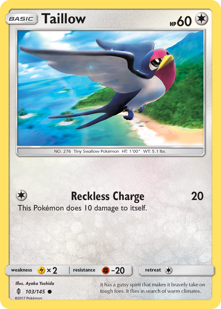 Taillow (103/145) [Sun & Moon: Guardians Rising] | Tabernacle Games