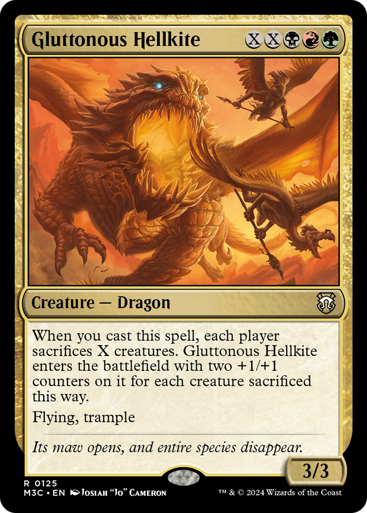 Gluttonous Hellkite [Modern Horizons 3 Commander] | Tabernacle Games