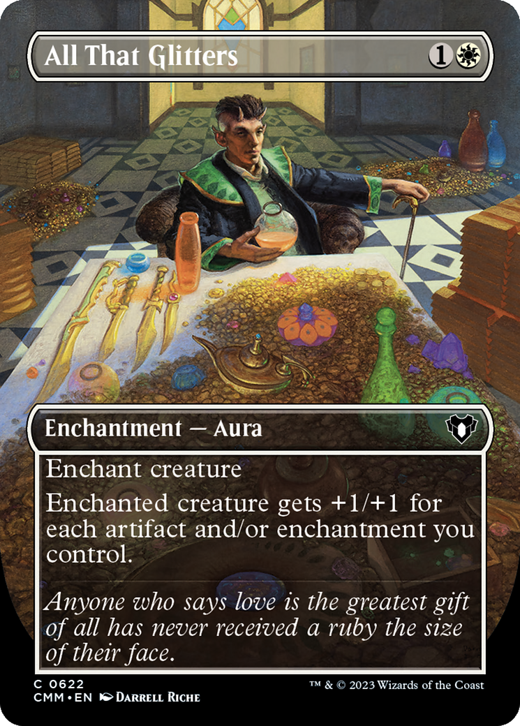 All That Glitters (Borderless Alternate Art) [Commander Masters] | Tabernacle Games