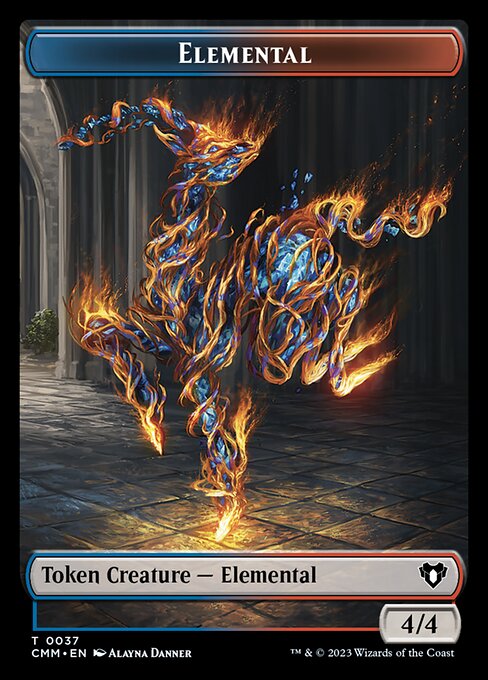 Eldrazi // Elemental (0037) Double-Sided Token [Commander Masters Tokens] | Tabernacle Games