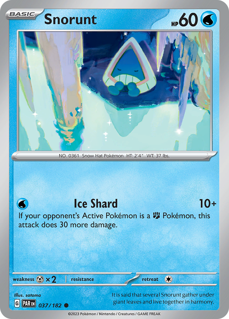 Snorunt (037/182) [Scarlet & Violet: Paradox Rift] | Tabernacle Games