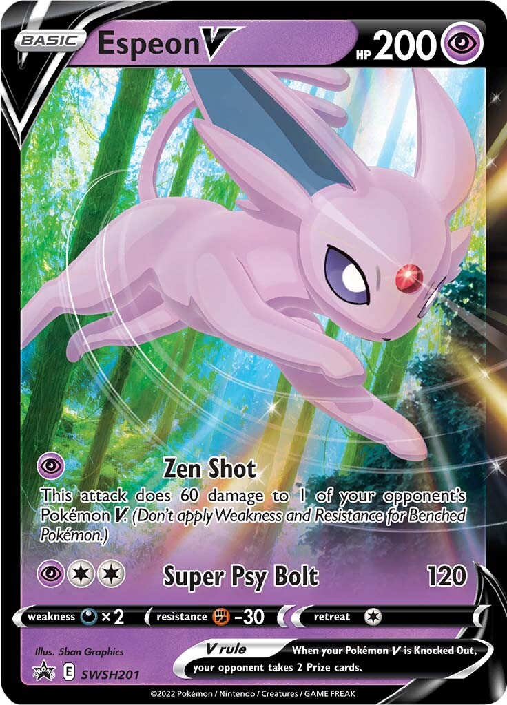 Espeon V (SWSH201) [Sword & Shield: Black Star Promos] | Tabernacle Games