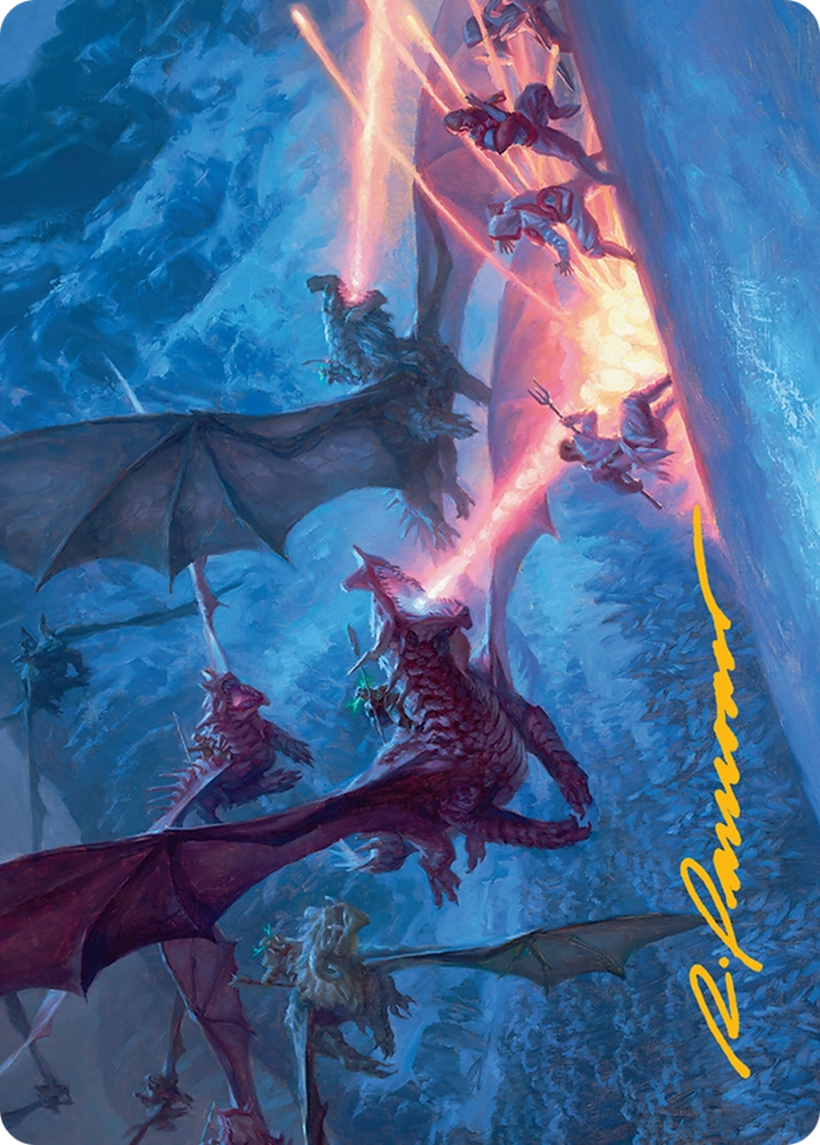 Dragonback Assault Art Card (22/54) [Tarkir: Dragonstorm Art Series] | Tabernacle Games