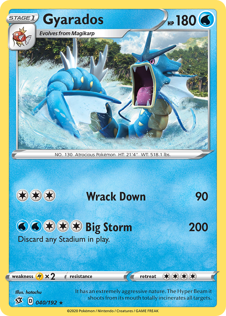 Gyarados (040/192) [Sword & Shield: Rebel Clash] | Tabernacle Games