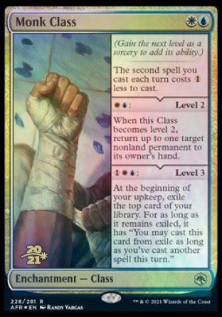 Monk Class [Dungeons & Dragons: Adventures in the Forgotten Realms Prerelease Promos] | Tabernacle Games
