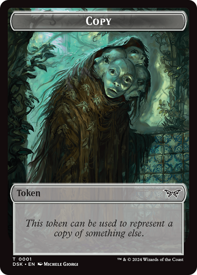 Beast // Copy Double-Sided Token [Duskmourn: House of Horror Tokens] | Maze of Fitzroy