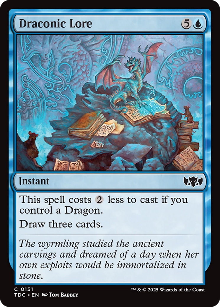 Draconic Lore [Tarkir: Dragonstorm Commander] | Tabernacle Games