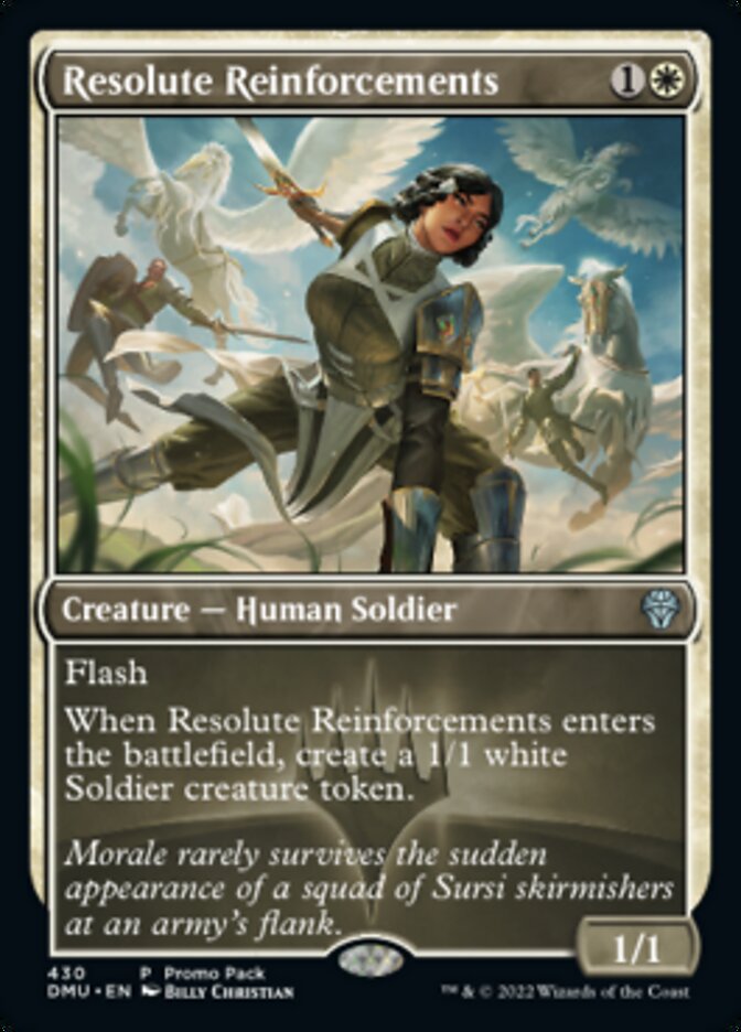 Resolute Reinforcements (Promo Pack) [Dominaria United Promos] | Tabernacle Games