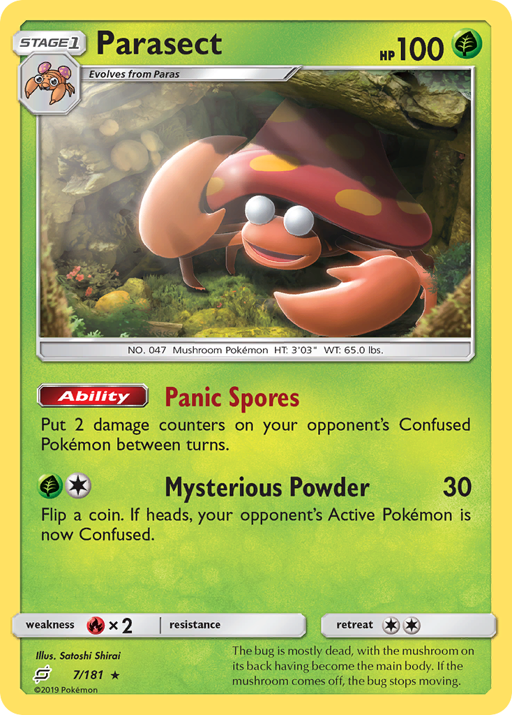 Parasect (7/181) [Sun & Moon: Team Up] | Tabernacle Games