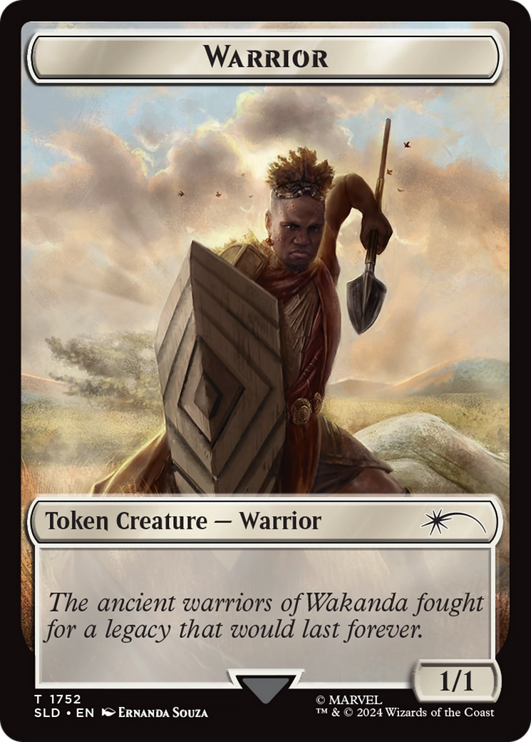 Warrior Token (Rainbow Foil) [Secret Lair Drop Series] | Tabernacle Games