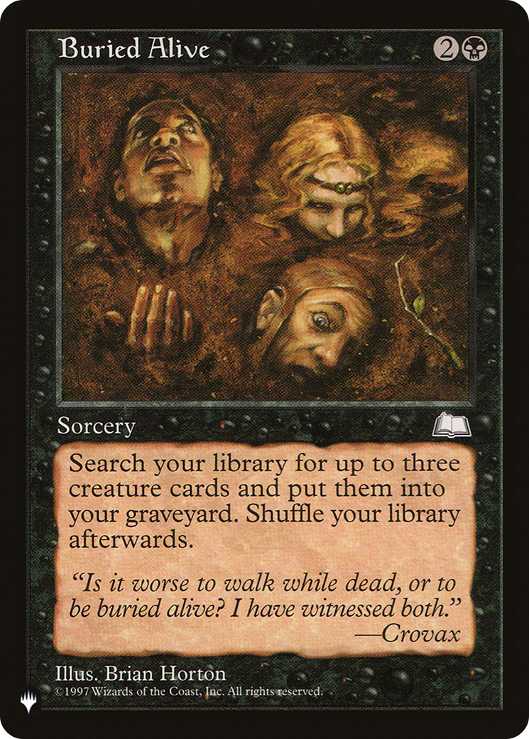 Buried Alive [The List] | Tabernacle Games