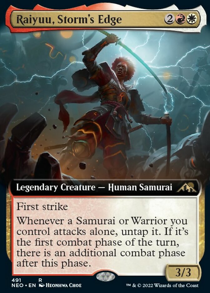 Raiyuu, Storm's Edge (Extended Art) [Kamigawa: Neon Dynasty] | Tabernacle Games