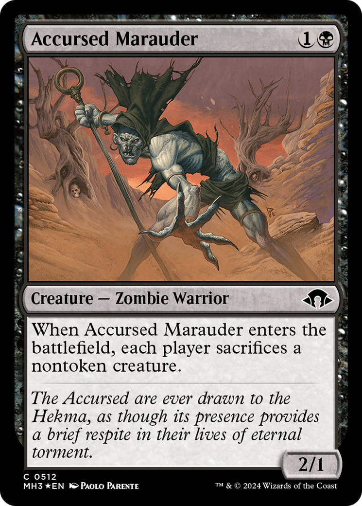 Accursed Marauder (Ripple Foil) [Modern Horizons 3] | Tabernacle Games